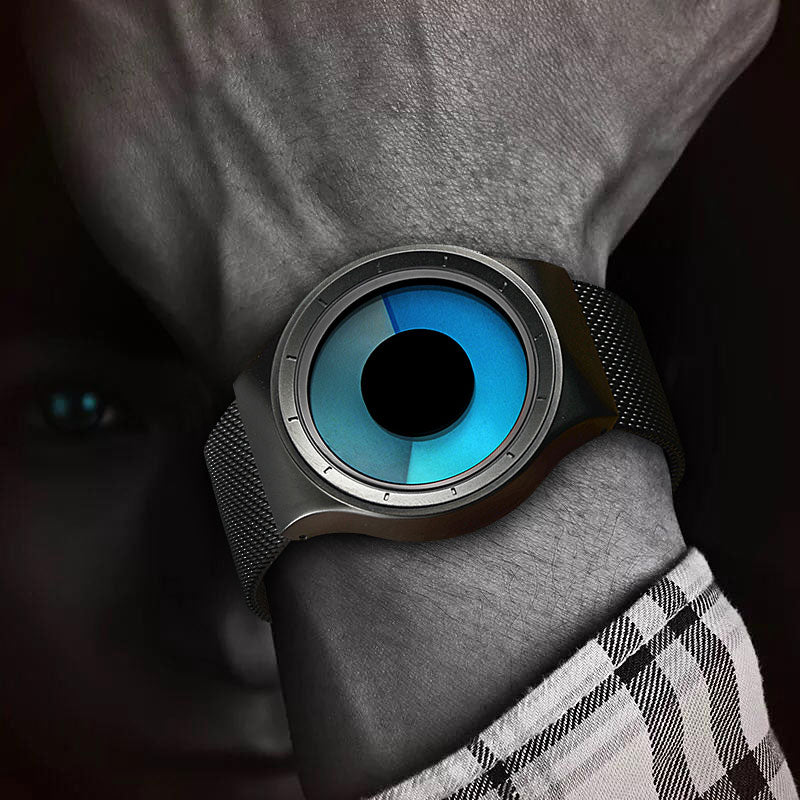 wrsit watch for men. Neon Quartz, avant garde looks- one-of-a-kind men's watch . WickedYo 1